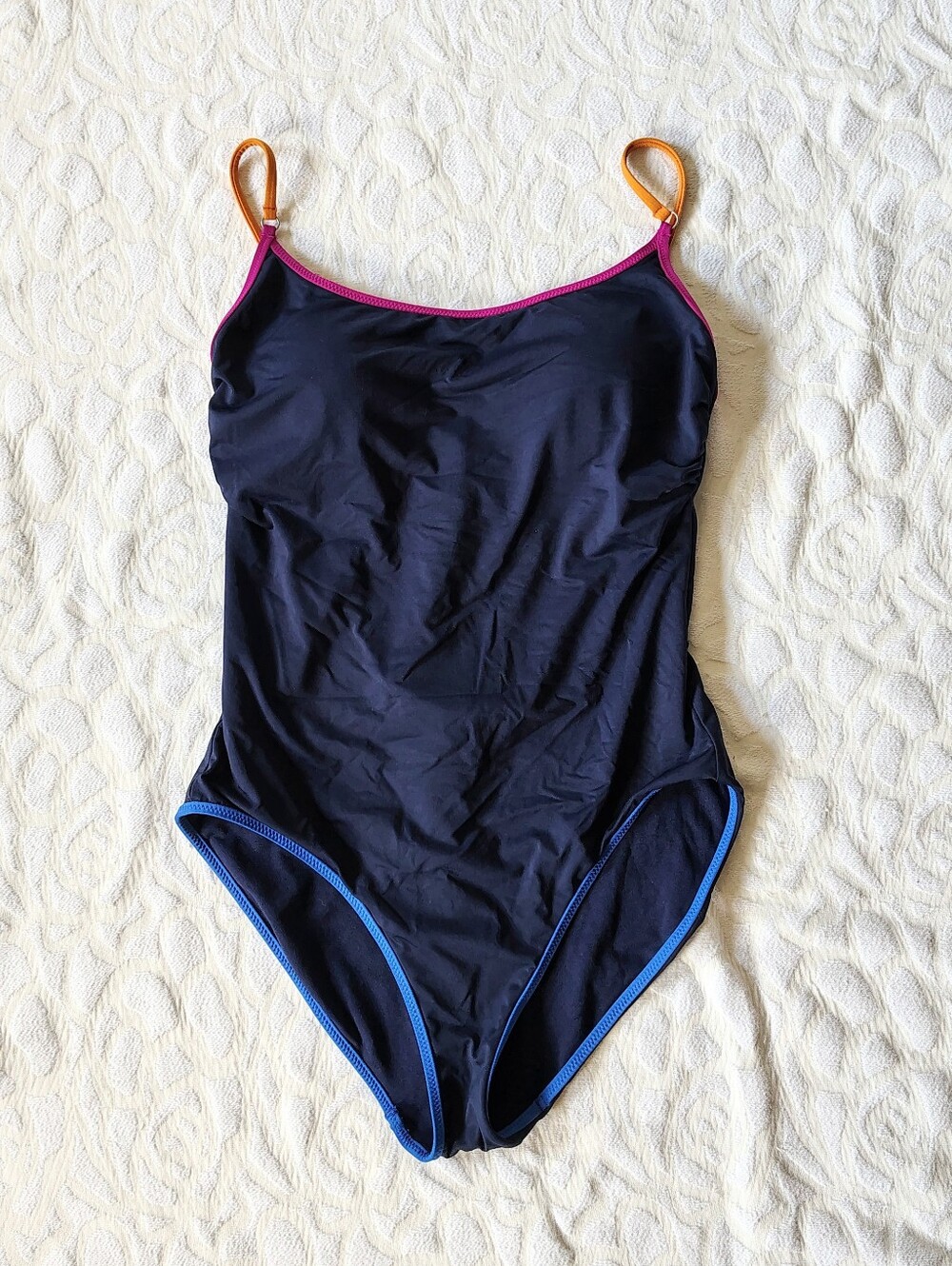 Athleta Kapalua Blue One Piece Swimsuit Medium M